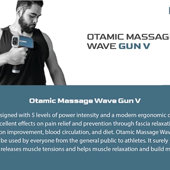 OSAKI OTAMIC MASSAGE WAVE GUN V - Professional Muscle Treatment NEW IN BOX - Picture 11 of 12